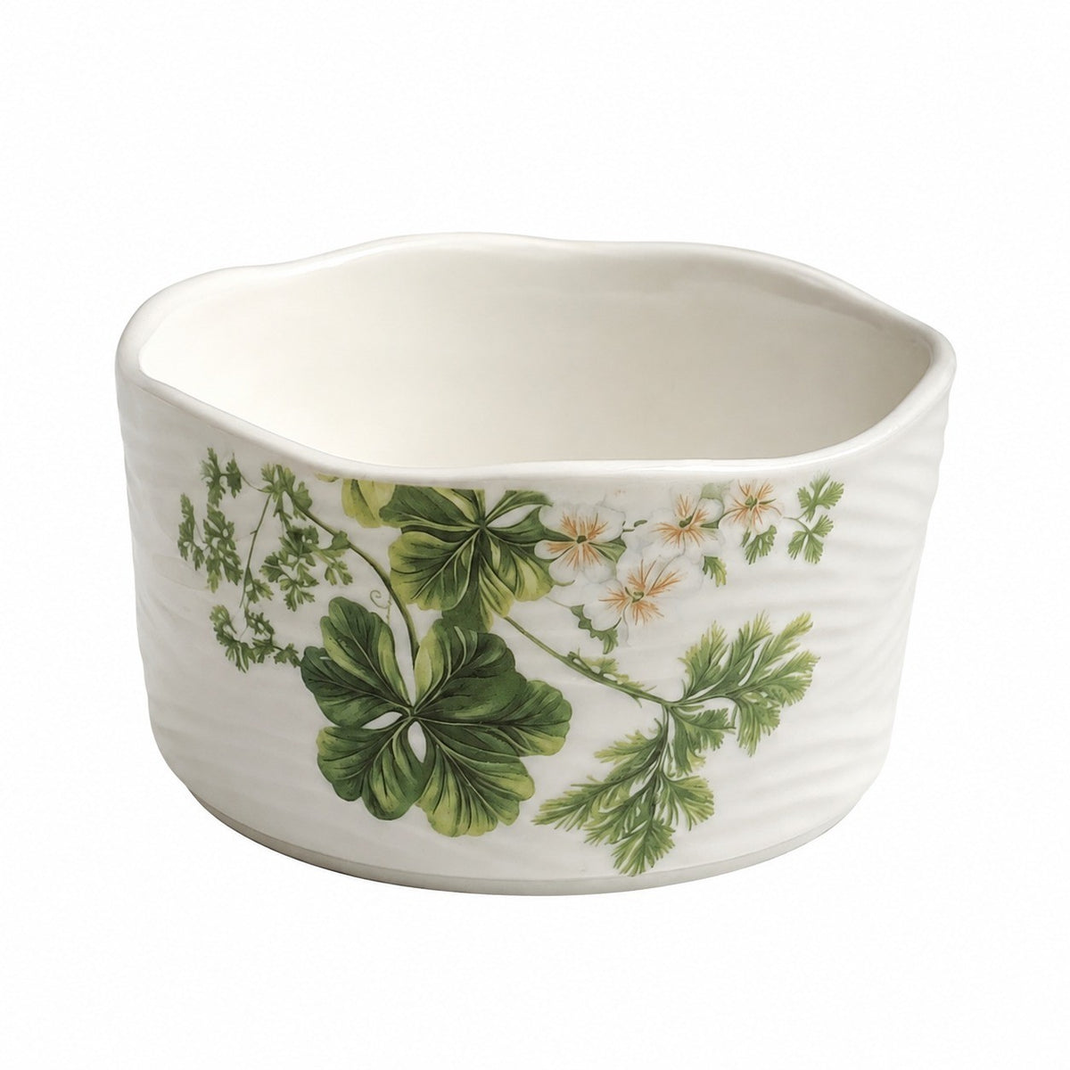 Small Blue Floral Cluster Dessert Bowl - product view 2