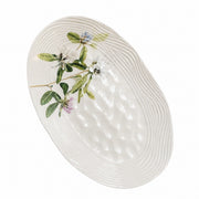 Small Blue Floral Cluster 14 in Oval Platter - product view 4