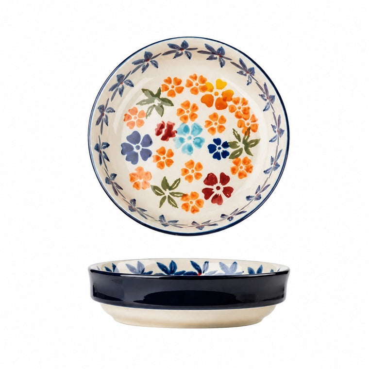 Pansy Nut Dish, ceramic bowl, Decorative Tableware & Dogs - product view 1