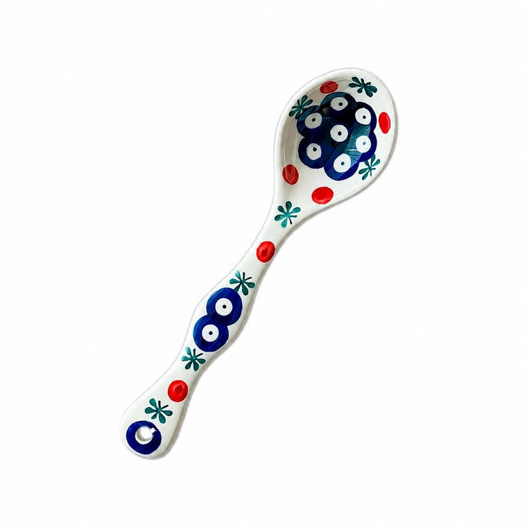 Ceramic Dining Spoon, Hand-Painted Tabletop Accessory - product view 1