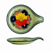 Underglaze Porcelain Short-Handle Dish, Hand-Painted Decorative - product view 1
