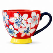 Ceramic Relief Handled Mug, Hand-Painted - product view 2