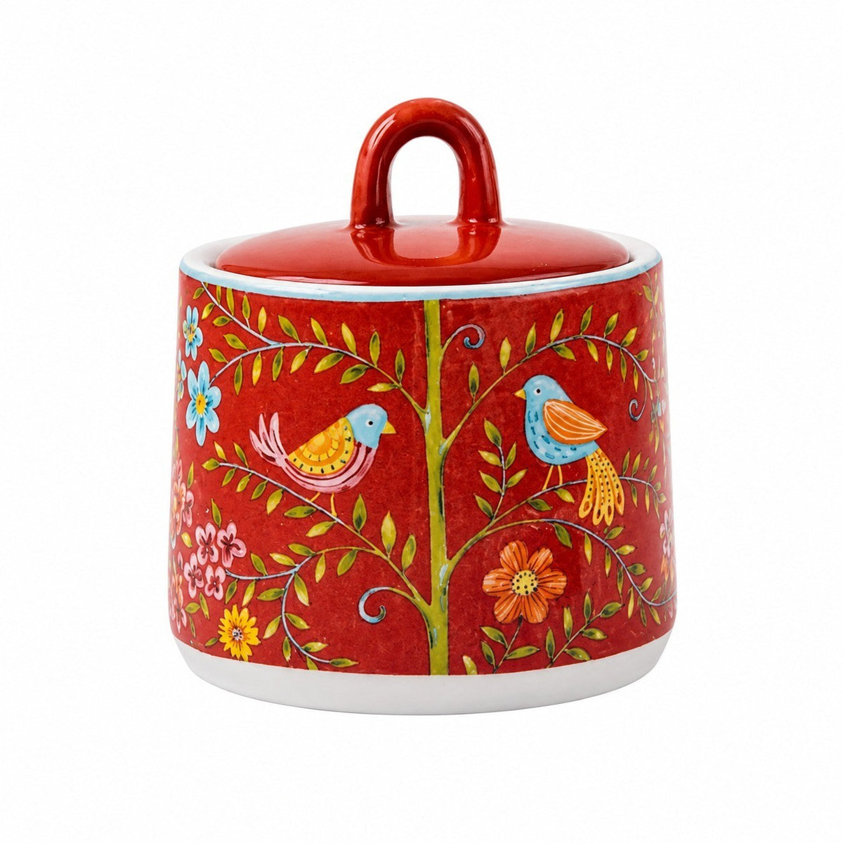 French Style Ceramic Milk Jug & Sugar Bowl, Small - product view 1