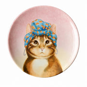 Headscarf Lady Underglaze Pottery Plate, Hand-Painted, 2.5cm - detail 1