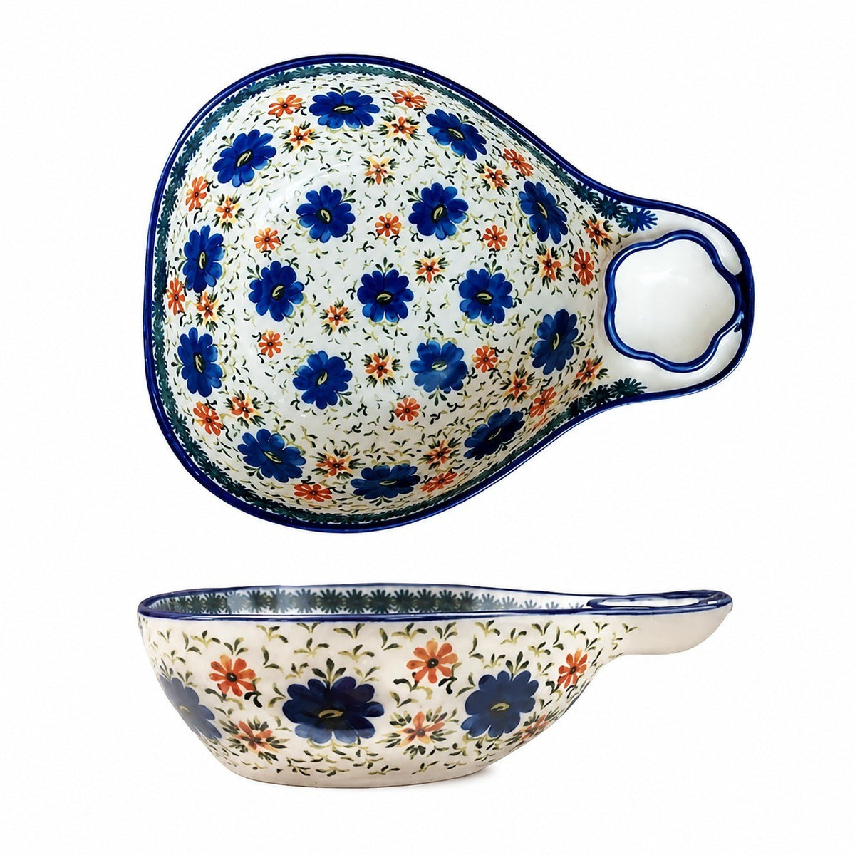 Divided Ceramic Dumpling Plate, 700ml - product view 2