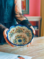 Large Porcelain Soup Bowl, 8 in 1700 ml, Floral Underglaze - detail 3