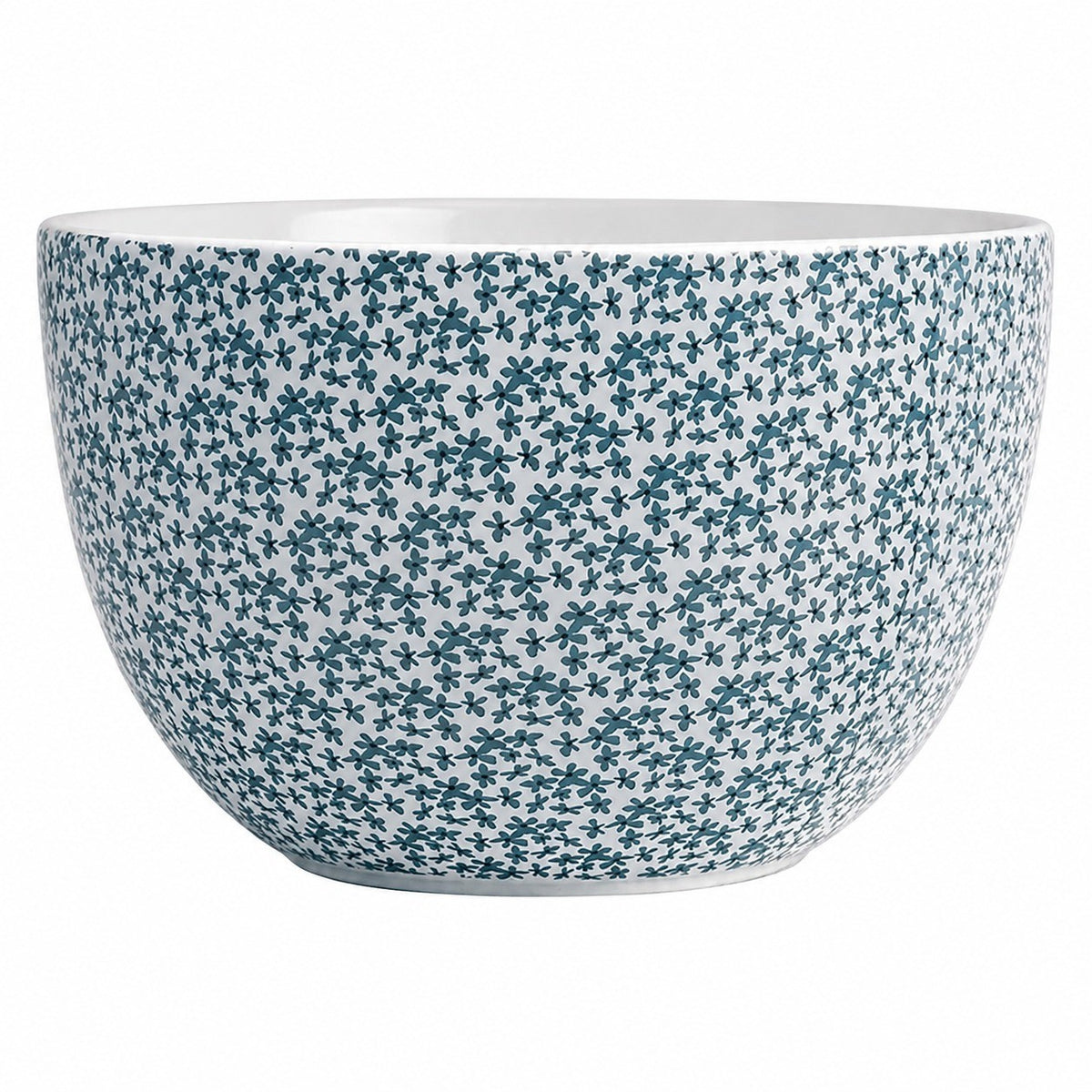 Extra-Large Deep Soup Bowl, Blue, 5000 ml, Spring Florals, Ceramic Bowl - product view 1