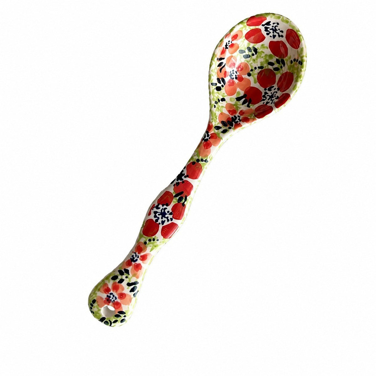 Ceramic Dining Spoon, Hand-Painted Tabletop Accessory - product view 8