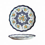 Floral Shallow Plate, 8.4 in, Hand-Painted - product view 2