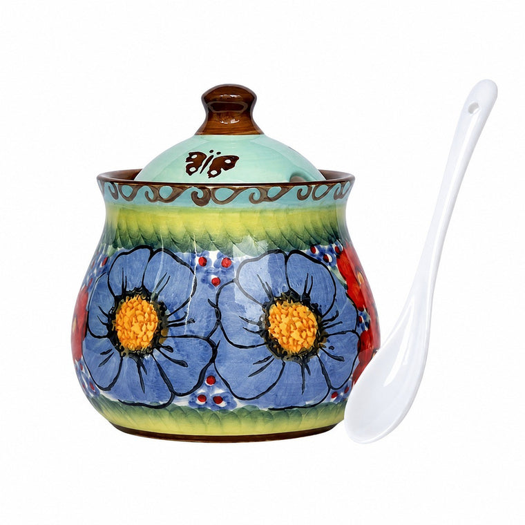 Seasoning Jar and Tray Set, Ceramic - product view 1