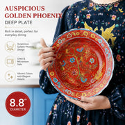 Auspicious Golden Phoenix Tableware, 19.5x10x7cm Butter Box Tabletop Accessory - detail 2