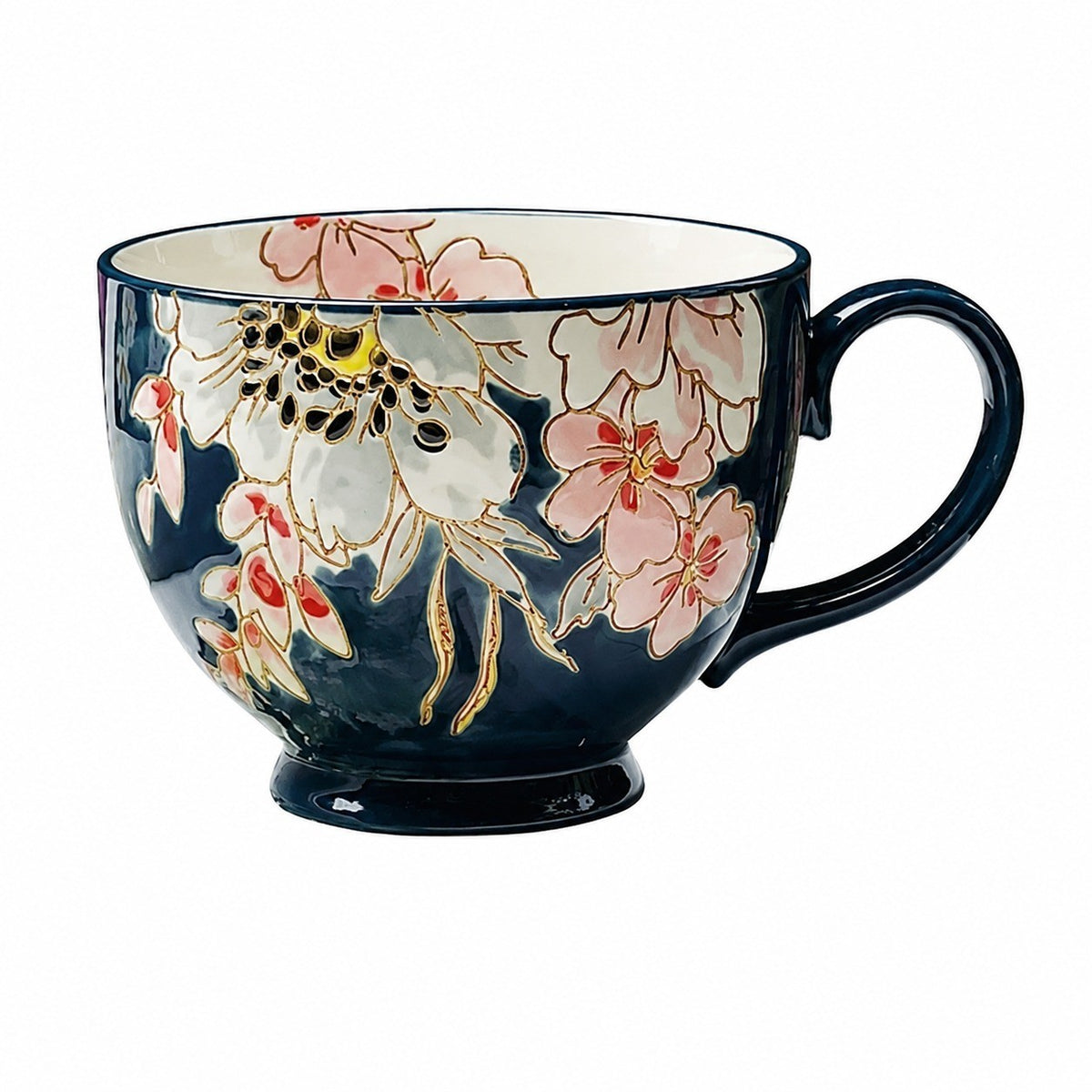 Flower Crown Mug and Spoon Set, Ceramic, 420ml - product view 2