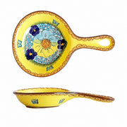 Sunrise Handled Dish, Underglaze Porcelain Floral Decorative Dish - product view 4