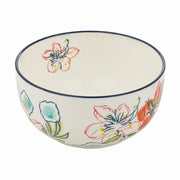 Hydrangea Underglaze Porcelain Bowl, Hand-Painted Side Plate - product view 1