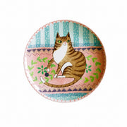 Decorative Round Dinner Plate, Birds and Blossoms, 8.8 Inch Ceramic - product view 10