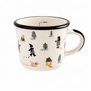 Cartoon Handled Mug, Ball-Playing Cat, Black, 320 ml, Ceramic - product view 5
