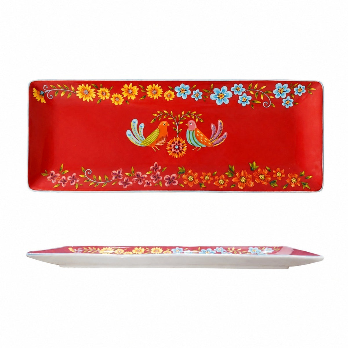 Auspicious Golden Phoenix Deep Plate, 8.8 Inch - product view 1