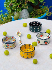 Mini Ceramic Dessert Bowl, Hand-Painted - detail 3
