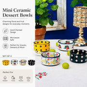 Mini Ceramic Dessert Bowl, Hand-Painted - detail 2