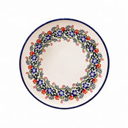 Underglaze Porcelain Floral Shallow Plate, 9.6 Inch - product view 5