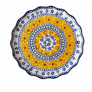 Underglaze Porcelain Floral Shallow Plate, 9.6 Inch - product view 3