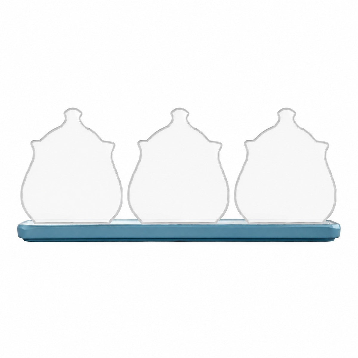 Blue Melamine Seasoning Jar Tray Set, 3-Piece - product view 8