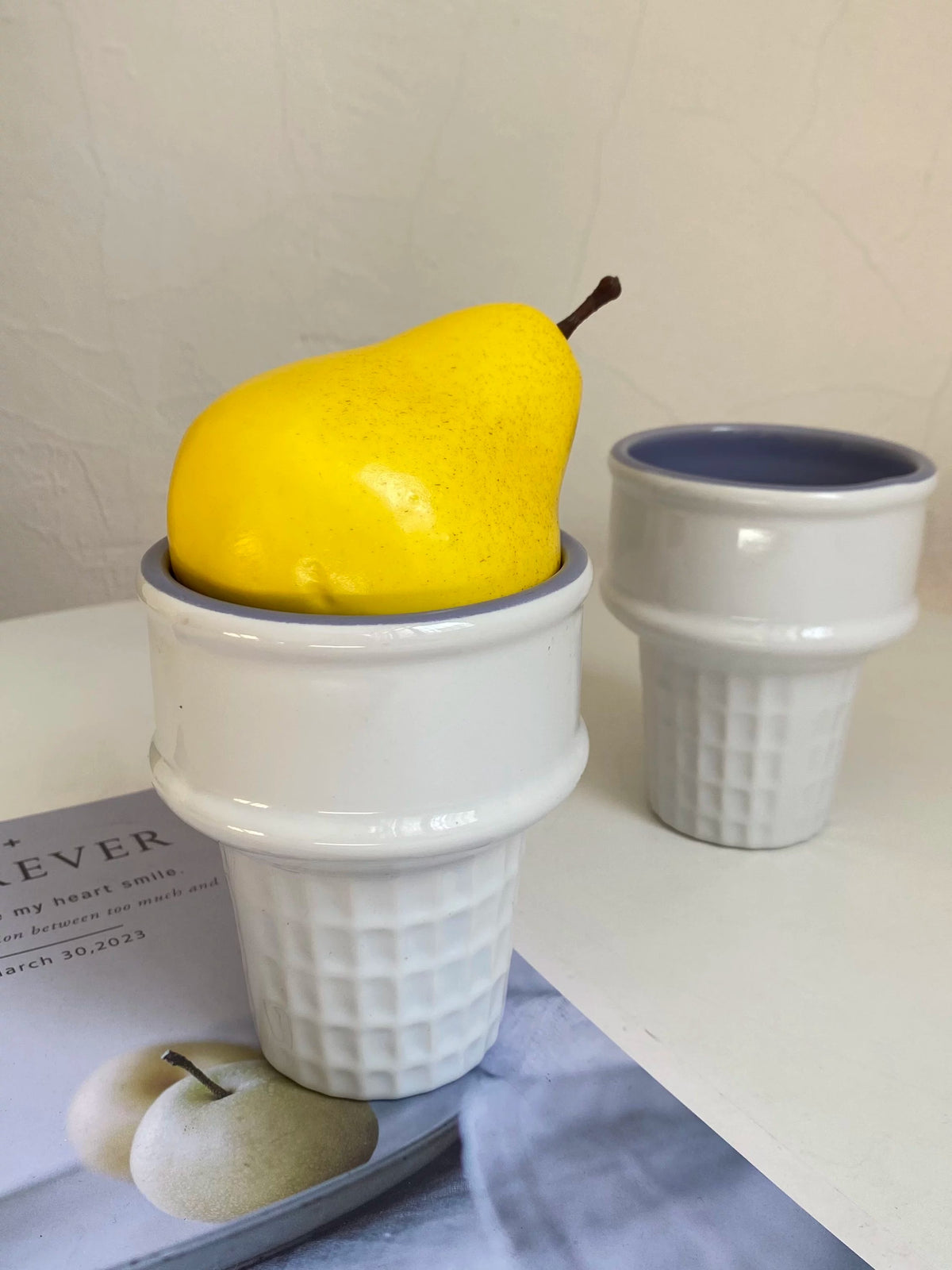 Purple 300 ml Ice Cream Cup, Reusable Dessert Cup - detail 3
