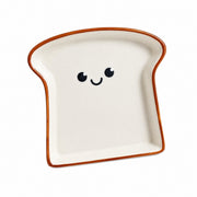 Smiling Toast Small Dish, 14 x 14 x 2.3 cm, Ceramic Plate - product view 1