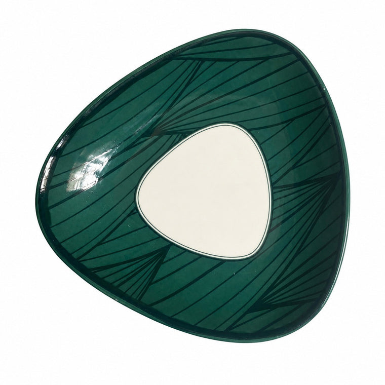 Triangle Green Small Dish, 15.3 x 2.8 cm, Ceramic Serving Plate - product view 2