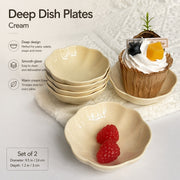 Deep Dish, Cream, 9.5 x 3 cm - detail 2