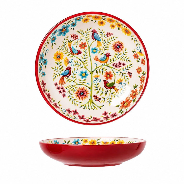 Auspicious Golden Phoenix Deep Plate, 8.8 Inch - product view 2