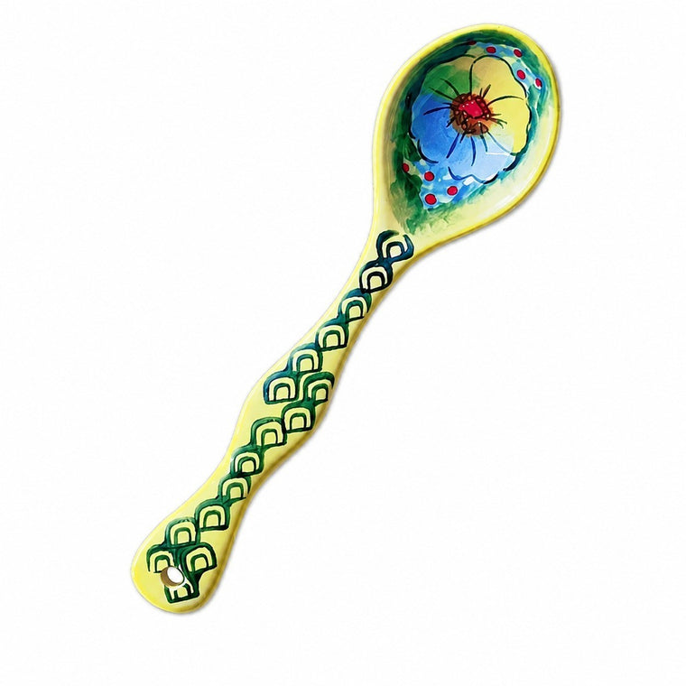 Ceramic Dining Spoon, Hand-Painted Tabletop Accessory - product view 2