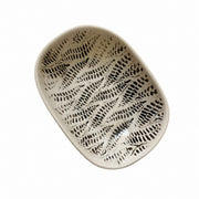 Ceramic Small Dish, 4-Piece Pack, Black Leaf Design, Underglaze Decorative - product view 4