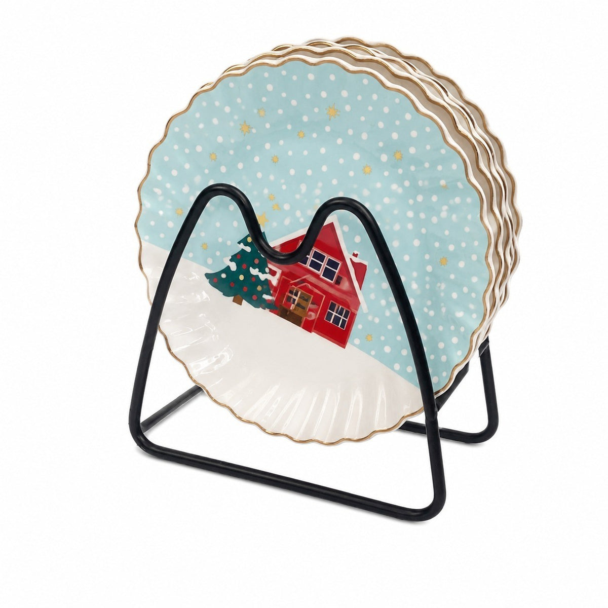 Ceramic Plate 6 Inch Anteater Design, Dinnerware - product view 7