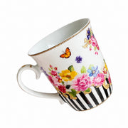 Black Stripe Floral Medium 250 ml Cup - product view 1