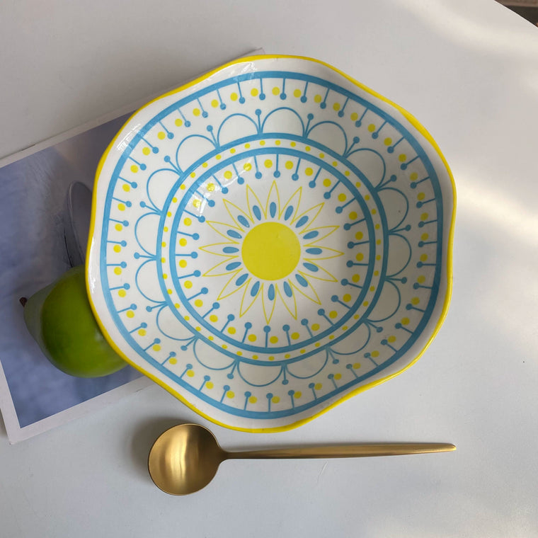 Sunflower Large Soup Bowl, Ceramic Serving Bowl for Soup, Salad & Pasta - detail 1