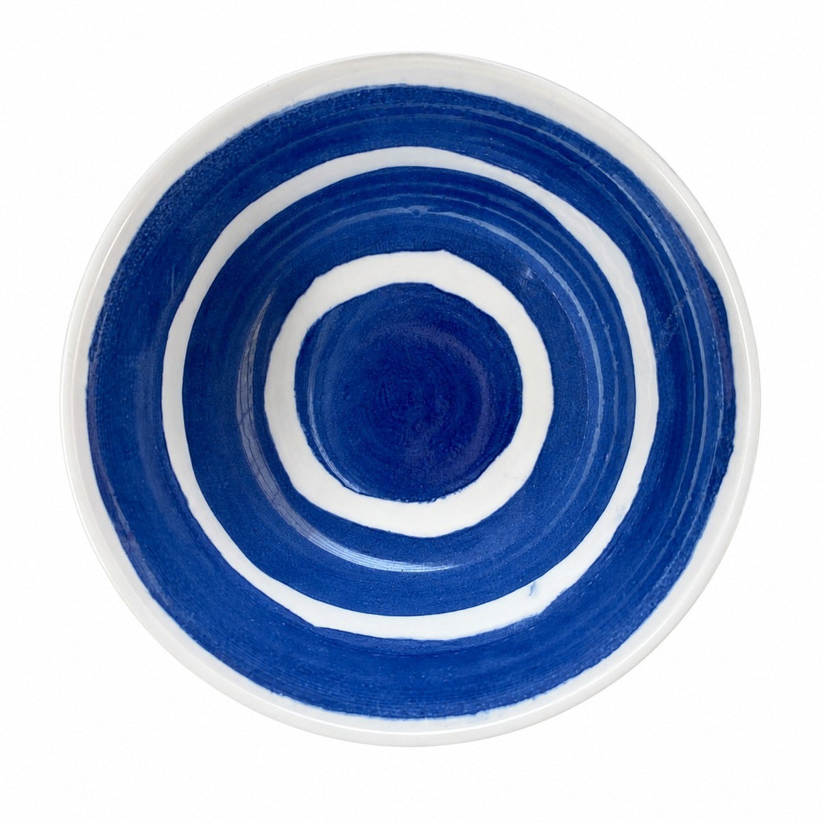 Ocean Blue Large 8 in Soup Bowl, Ceramic Serving Bowl - product view 1