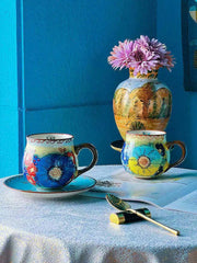 Butterfly Coffee Cup and Saucer Set, Large Saucer, Ceramic - detail 2