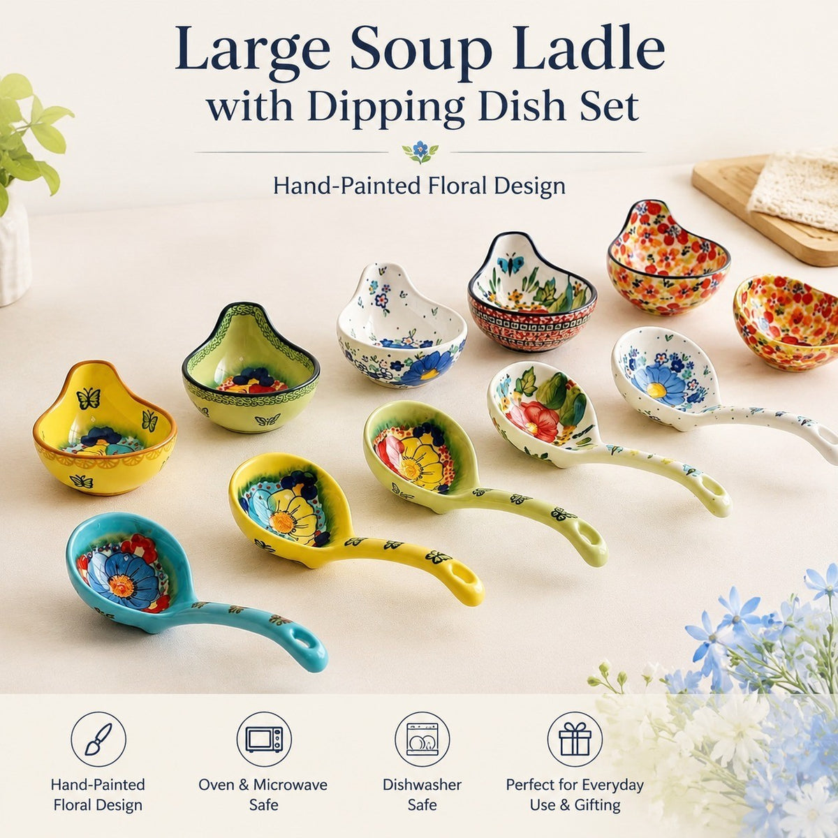 Hand-Painted Dining Utensils - detail 1