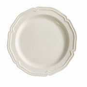 White Rattan Pattern Ceramic Plate, 9.5 Inch, 24 x 2 cm, Relief Detail - product view 2