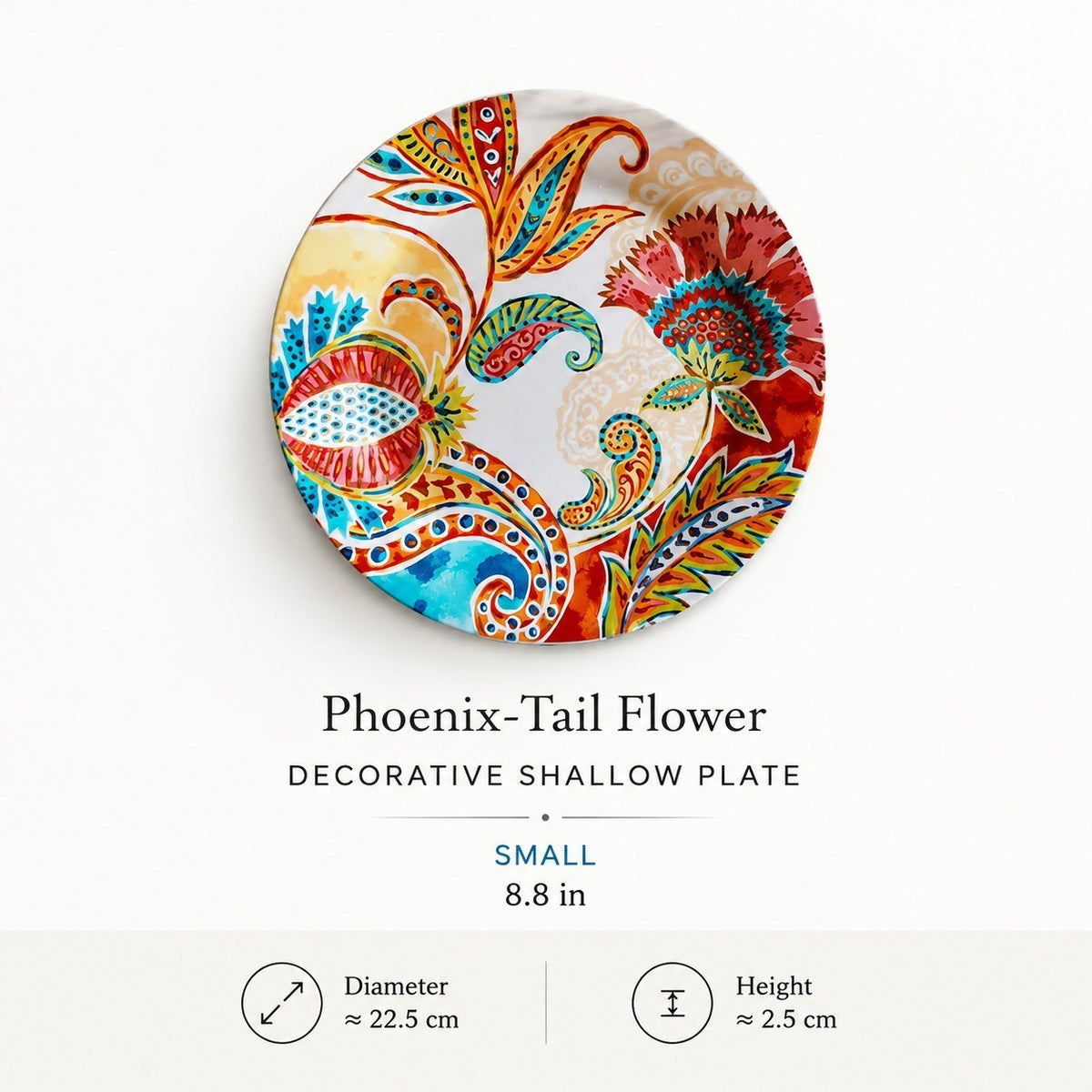 Decorative Shallow Plate, Ceramic Dinnerware - detail 1