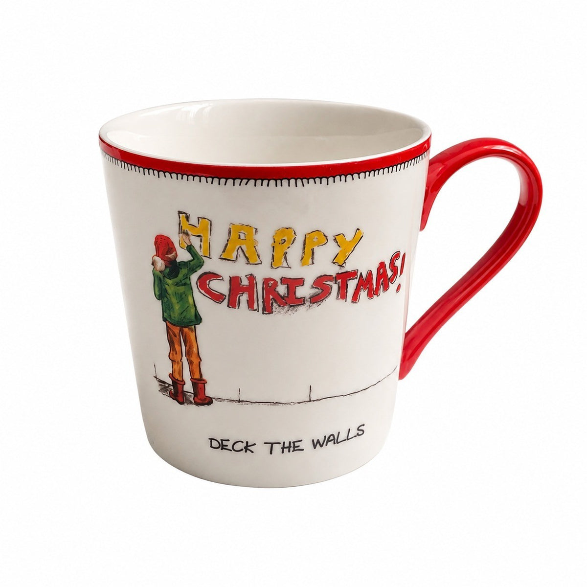 Ceramic Santa Cup, 400 ml, S Design, Holiday Drinkware - product view 3