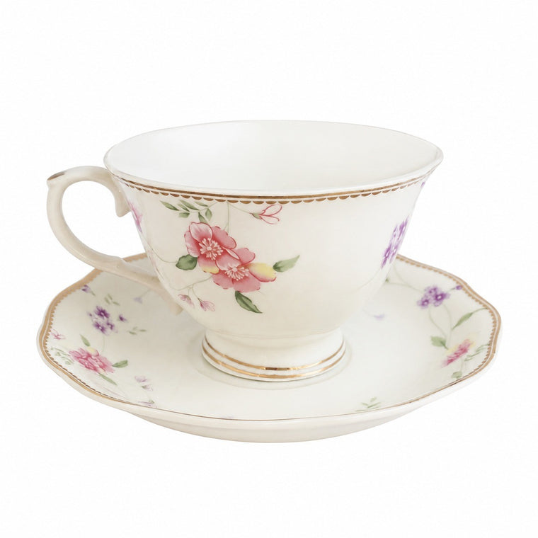 Ceramic Cup and Saucer Set, Tea Coffee - product view 2