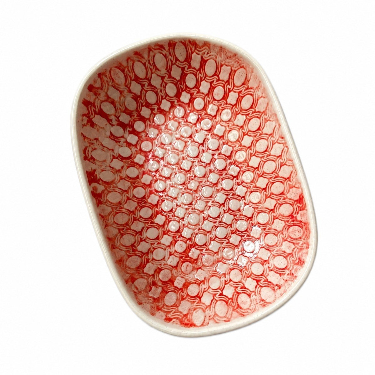 Ceramic Small Dish, 4-Piece Pack, Black Leaf Design, Underglaze Decorative - product view 5