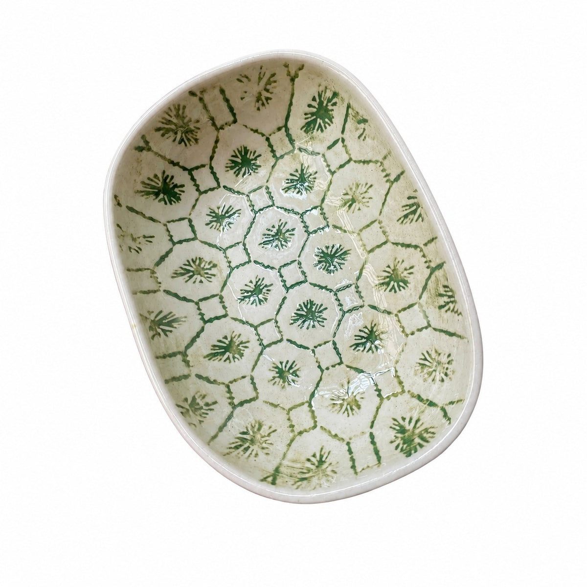 Ceramic Small Dish, 4-Piece Pack, Black Leaf Design, Underglaze Decorative - product view 7