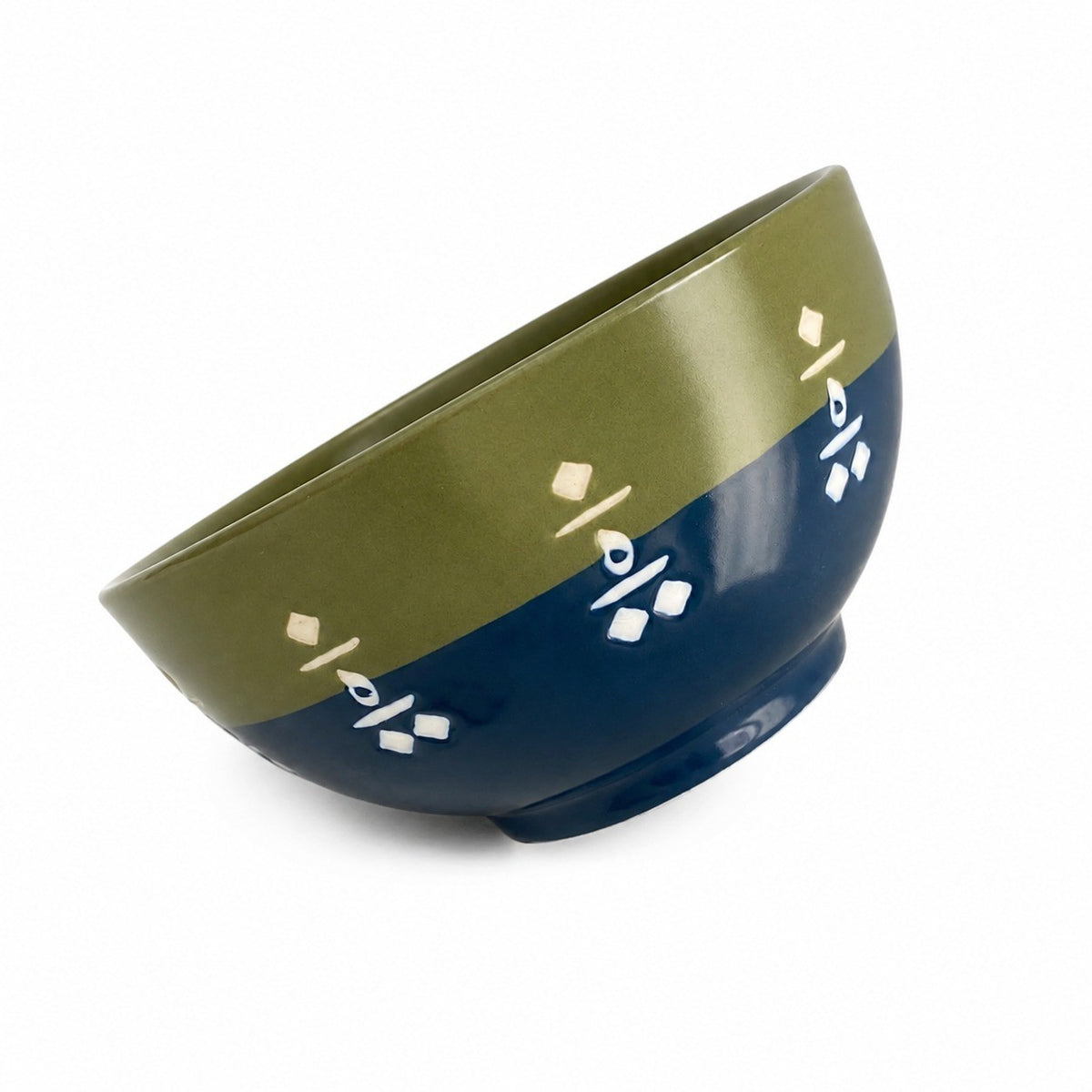 Blue-Green Two-Tone Underglaze Ceramic Tableware Collection - product view 3