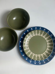 Blue-Green Two-Tone Underglaze Ceramic Tableware Collection - detail 2