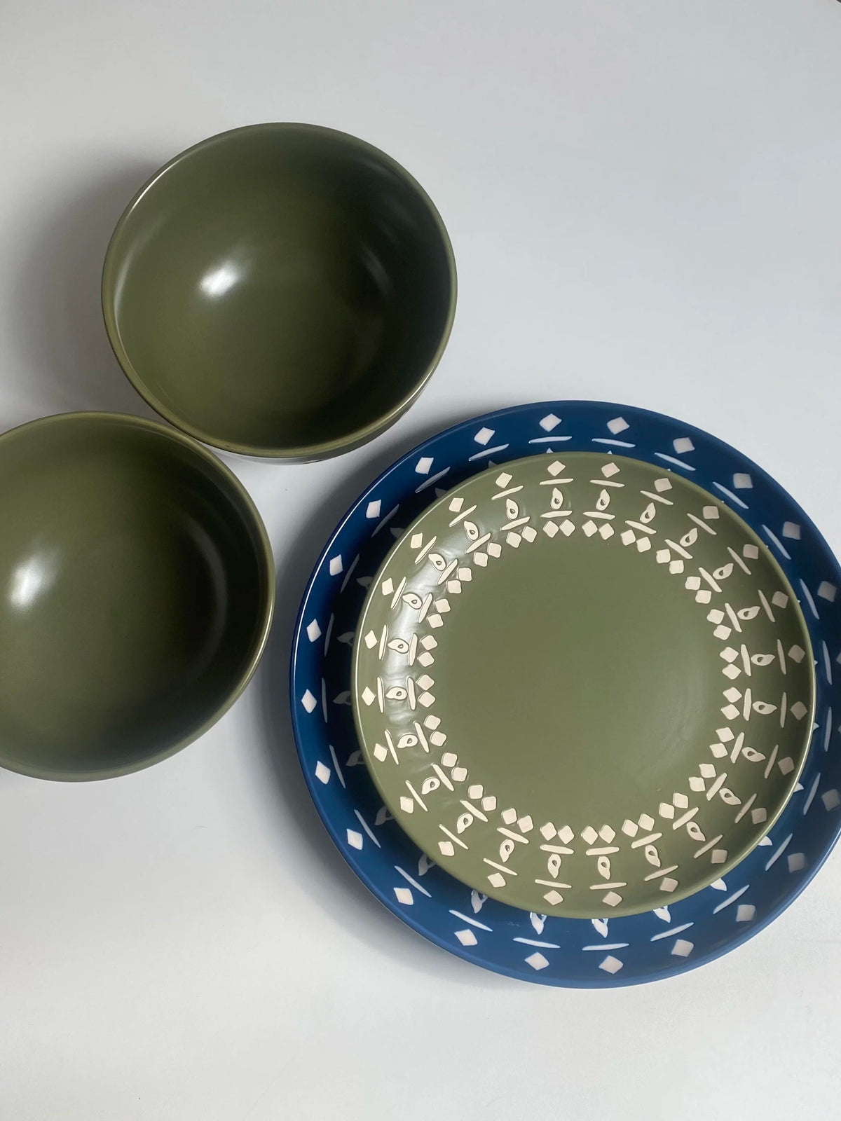 Blue-Green Two-Tone Underglaze Ceramic Tableware Collection - detail 2