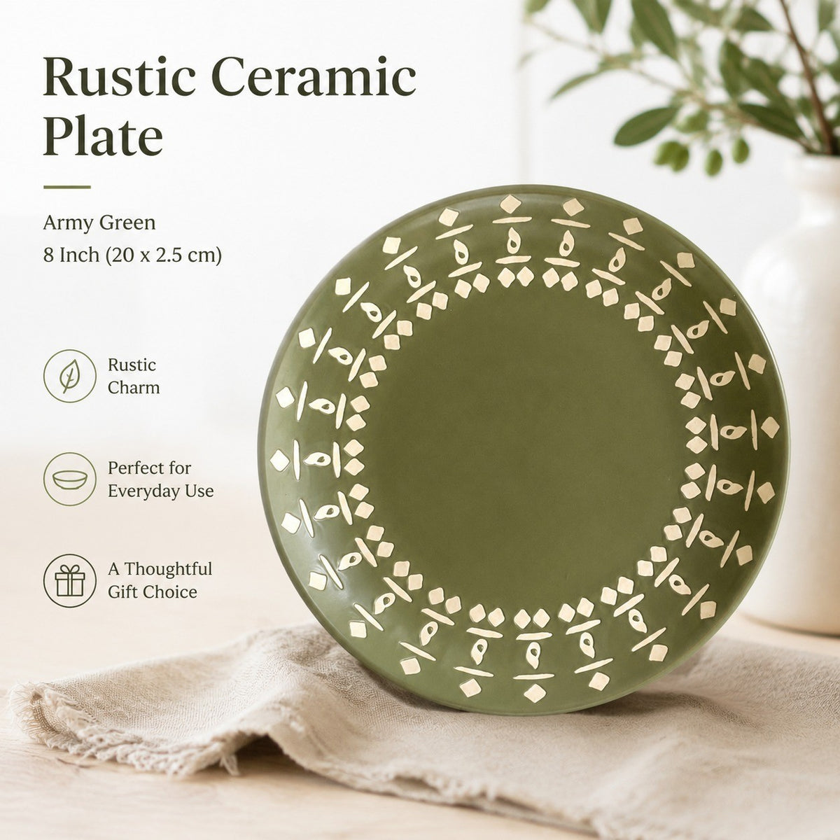 Blue-Green Two-Tone Underglaze Ceramic Tableware Collection - detail 1