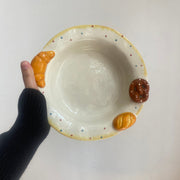 Deep Plate 21.5 x 5.5 cm, Cookie Pattern, Ceramic Dinnerware - detail 1